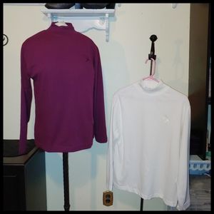 Burgundy Karen Scott Mock Turtleneck, Medium